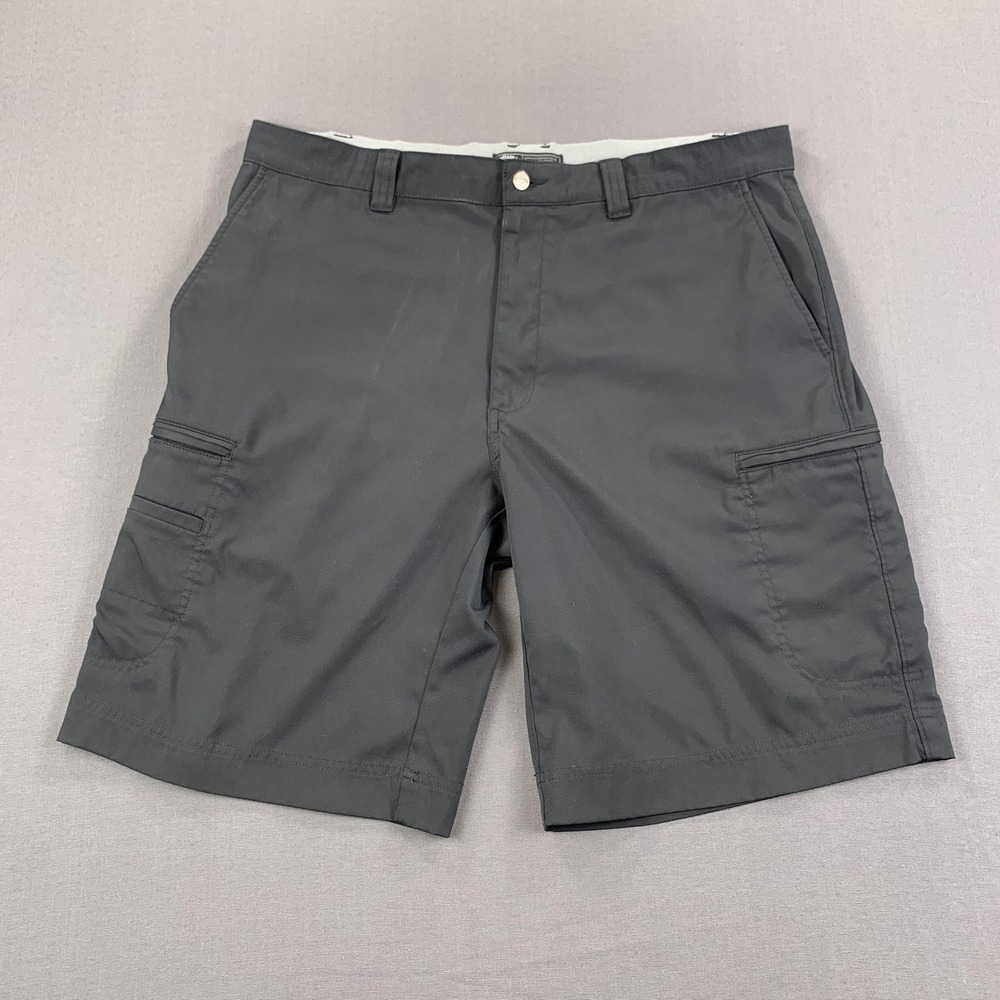 Callaway Golf Shorts‎ Mens 36 Black Performance Stretch Zip Cargo Pockets Tech